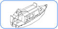 Collapsible cabin mini-boat