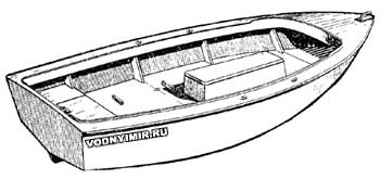 The «Chizhik» boat is a homemade two- and three-person rowing boat for tourism, fishing, hunting