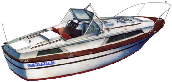 Seaworthy ferro-cement motorboat «Grinda». Construction of a boat from armocement