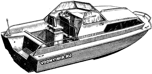 General view of the motorboat