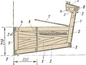 Typical design of the half-section