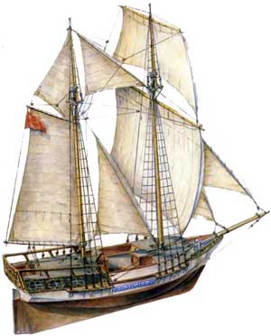 Бригантина «Старина». Отделка, оборудование и парусное вооружение яхты