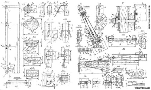 Проект и чертежи для самостоятельной постройки крейсерского швертбота «Морской еж» - вооружение швертбота