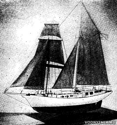 Проект бригантины — судно с прямыми парусами