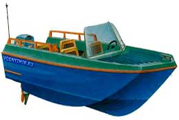 Проект и чертежи мореходной моторной лодки