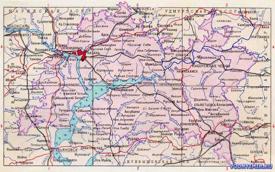 Карта республики Татарстан — скачать карту Татарстана