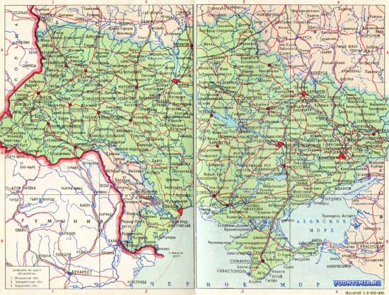 Карта Украины — скачать карту