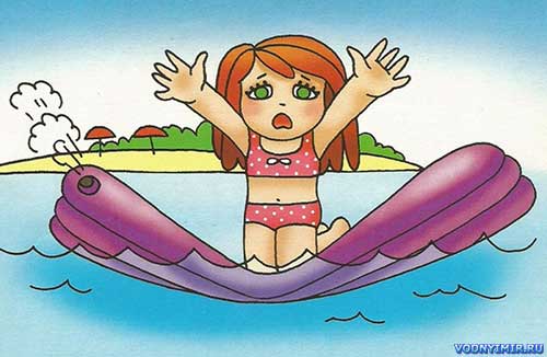 Безопасность детей на надувных лодках