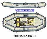 Надувная резиновая лодка «Юрюзань-1»