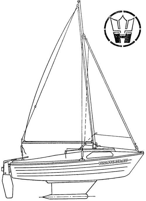 План парусности мини-яхты «Ассоль» с бульбкилем
