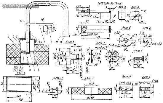 Automatic pump device and parts