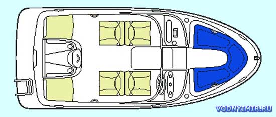 Схема общего расположения катера «Bayliner 185»