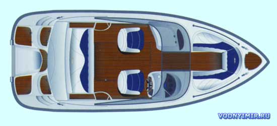 Схема общего расположения моторной лодки «Bella 612 Excel»