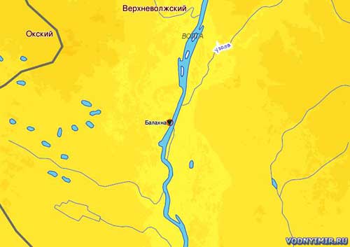 Уровень воды г. Балахна, река Волга