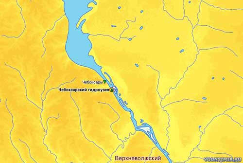 Уровень воды в Чебоксарском водохранилище